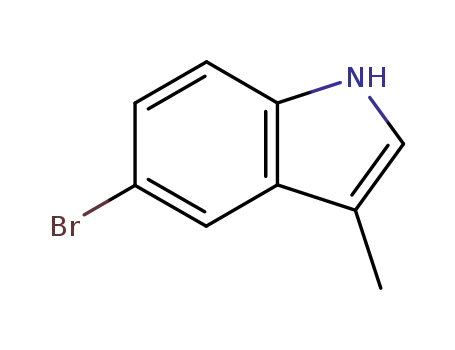 Molecular Structure of 10075-48-6 (5-BROMO-3-METHYLINDOLE)