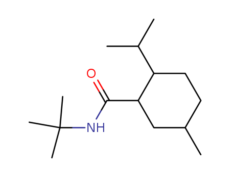 Cyclohexanecarboxamide, N-(1,1-dimethylethyl)-5-methyl-2-(1-methylethyl)-