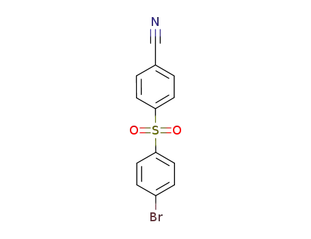 Molecular Structure of 80988-12-1 (4-((4-bromophenyl)sulfonyl)benzonitrile)