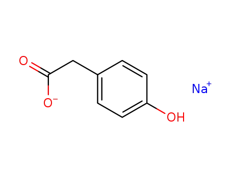 Molecular Structure of 55680-77-8 (Benzeneacetic acid, 4-hydroxy-, MonosodiuM salt)