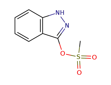 Molecular Structure of 16105-21-8 (3-methylsulphonyloxyindazole)