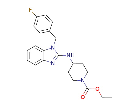 4-[[1-[(4-Fluorophenyl)-methyl]-1H-benzimidazole-2-yl]amino]-1-piperidinecarboxylic acid ethyl ester