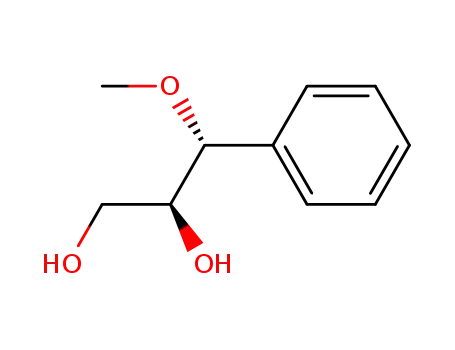 Molecular Structure of 121194-48-7 ((2S,3R)-3-Methoxy-3-phenyl-1,2-propanediol)