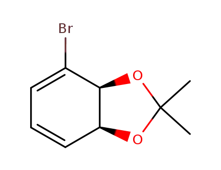 Molecular Structure of 130669-75-9 ((3aS,7aS)-4-bromo-2,2-dimethyl-3a,7a-dihydro-1,3-benzodioxole)