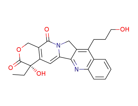 Molecular Structure of 139080-89-0 (7(3-Hydroxy-1-propyl)camptothecin)