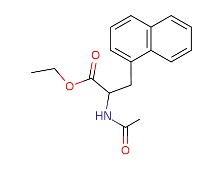 Molecular Structure of 125761-75-3 (2-Acetylamino-3-naphthalen-1-yl-propionic acid ethyl ester)