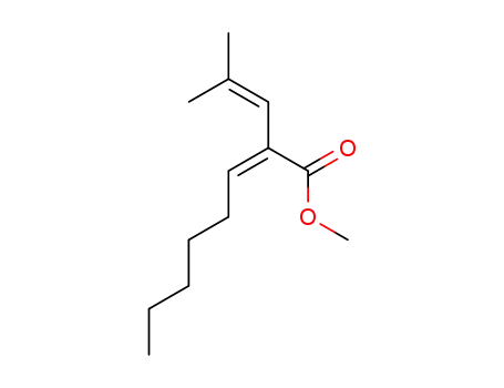 Molecular Structure of 145099-83-8 (methyl (Z)-2-(2-methyl-1-propenyl)-2-octenoate)