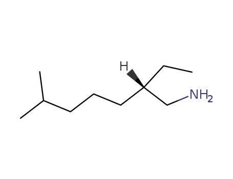 Molecular Structure of 33204-58-9 ((<i>S</i>)-2-ethyl-6-methyl-heptylamine)