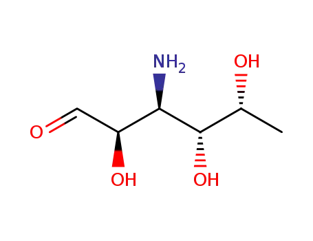 Molecular Structure of 18118-75-7 (3-Amino-3,6-dideoxy-L-glucose)
