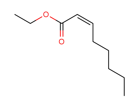 Molecular Structure of 42778-93-8 (2-Octenoic acid, ethyl ester, (2Z)-)