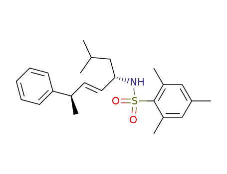 Molecular Structure of 214752-00-8 ((E,2R,5S)-7-methyl-5-(2,4,6-trimethylbenzenesulfonyl)amino-2-phenyloct-3-ene)