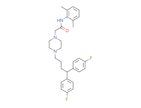 1-Piperazineacetamide,4-[4,4-bis(4-fluorophenyl)butyl]-N-(2,6-dimethylphenyl)-