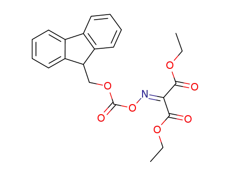 Molecular Structure of 1235983-25-1 (diethyl 2-{[(9H-fluoren-9-yl)methoxy]carbonyloxyimino}malonate)
