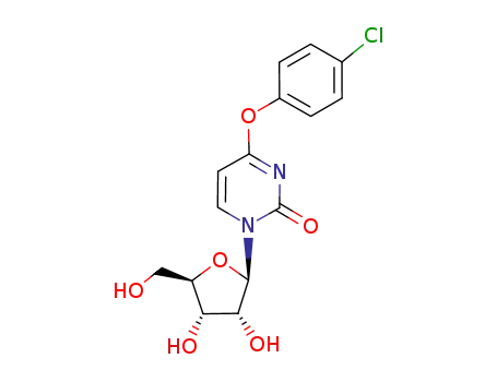 Molecular Structure of 170713-09-4 (Uridine, 4-O-(4-chlorophenyl)-)