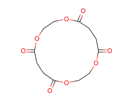 Molecular Structure of 62538-52-7 (1,4,9,12-Tetraoxacyclohexadecane-5,8,13,16-tetrone)