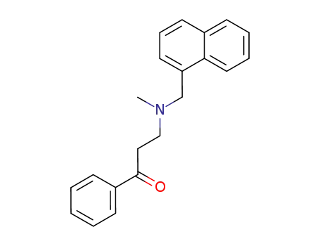 Molecular Structure of 98977-93-6 (3-<N-methyl-N-(1-naphthylmethyl)amino>-1-phenyl-1-propanone)