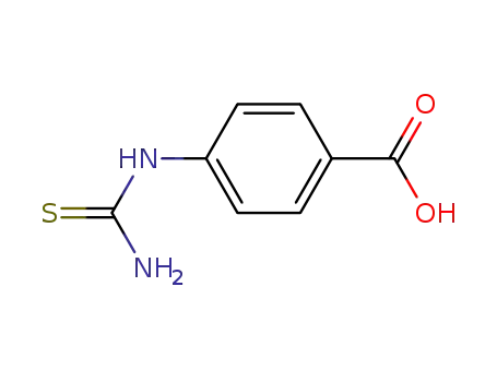Molecular Structure of 7366-56-5 ((4-CARBOXYPHENYL)THIOUREA)