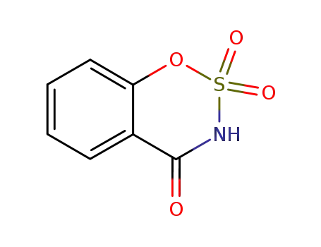 Molecular Structure of 51299-06-0 (1,2,3-Benzoxathiazin-4(3H)-one, 2,2-dioxide)