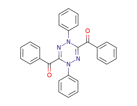 Molecular Structure of 59255-39-9 (Methanone,
(2,5-dihydro-2,5-diphenyl-1,2,4,5-tetrazine-3,6-diyl)bis[phenyl-)