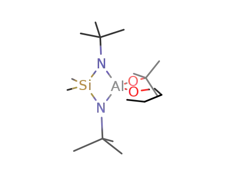 Molecular Structure of 875924-40-6 ((CH<sub>3</sub>)2Si(NC(CH<sub>3</sub>)3)2Al(OC(CH<sub>3</sub>)3)(C<sub>4</sub>H<sub>8</sub>O))