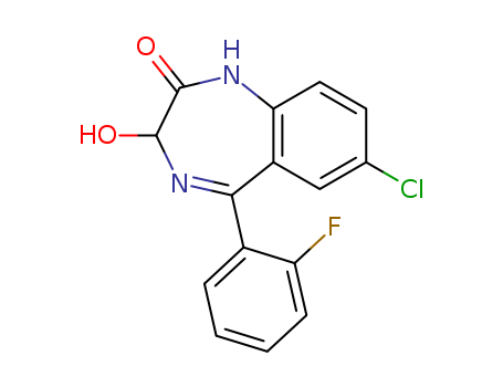 7-Chloro-5-(2-fluorophenyl)-1,3-dihydro-3-hydroxy-2H-1,4-benzodiazepin-2-one