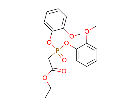 Acetic acid, [bis(2-methoxyphenoxy)phosphinyl]-, ethyl ester