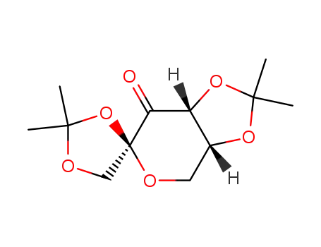 Molecular Structure of 18422-53-2 (1,2:4,5-Di-O-isopropylidene-beta-D-erythro-2,3-hexodiulo-2,6-pyranose)