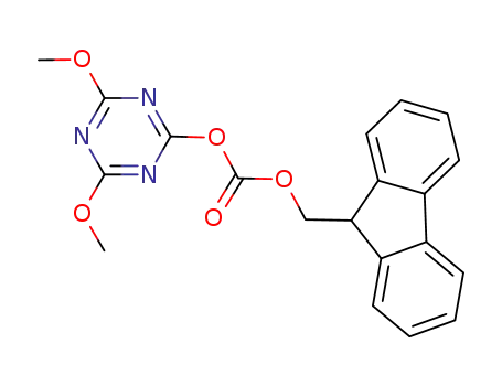Molecular Structure of 909114-66-5 (9-fluorenylmethyl 4,6-dimethoxy-1,3,5-triazinyl carbonate)