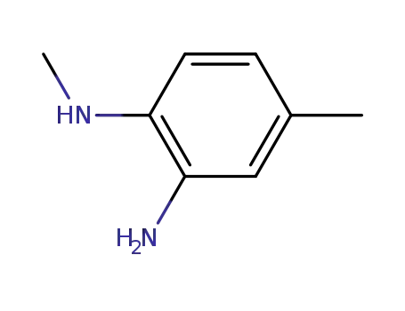 Molecular Structure of 39513-19-4 (2-amino-4-methyl-N-methylaminobenzene)