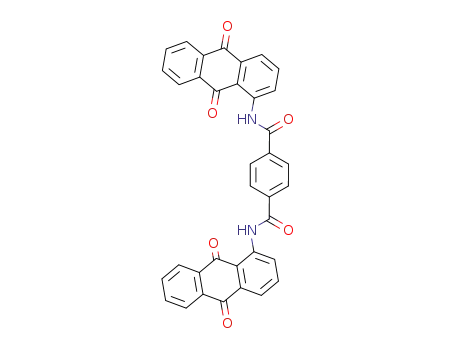 Molecular Structure of 70321-14-1 (N,N'-bis(9,10-dihydro-9,10-dioxo-1-anthryl)terephthaldiamide)