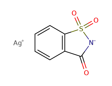 Molecular Structure of 2673-17-8 (1,2-benzisothiazol-3(2H)-one-1,1-dioxide, silver salt)