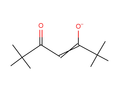 Molecular Structure of 122031-37-2 (2,2,6,6-tetramethyl-3,5-heptadionato ion)