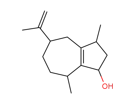 Molecular Structure of 144126-95-4 (5-Isopropenyl-3,8-dimethyl-1,2,3,4,5,6,7,8-octahydro-azulen-1-ol)