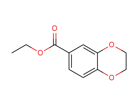 Molecular Structure of 20825-87-0 (Ethyl2,3-dihydrobenzo[b][1,4]dioxine-6-carboxylate)