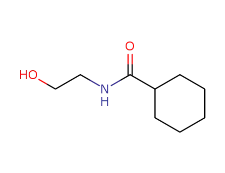Molecular Structure of 23054-48-0 (N-(2-hydroxyethyl)cyclohexanecarboxamide)