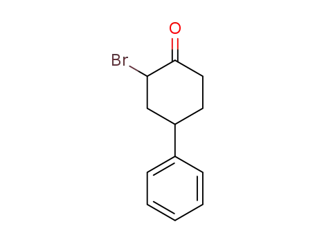 Molecular Structure of 1079-68-1 (Cyclohexanone, 2-broMo-4-phenyl-)