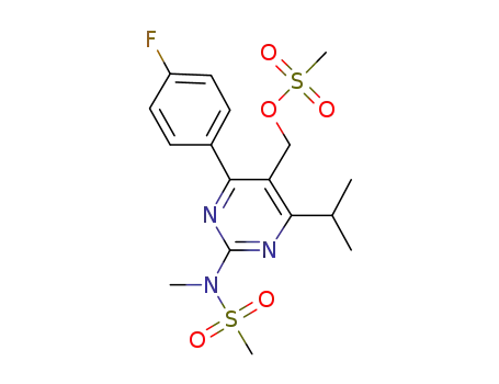 5-(methanesulfonyl)methyl-4-(4-fluorophenyl)-6-isopropyl-2-[methyl(methylsulfonyl)amino]pyrimidine