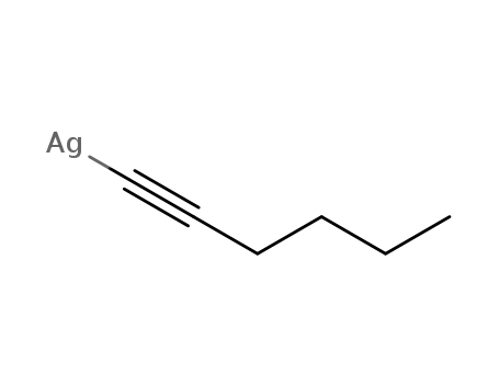 Molecular Structure of 60627-07-8 (Silver, 1-hexynyl-)