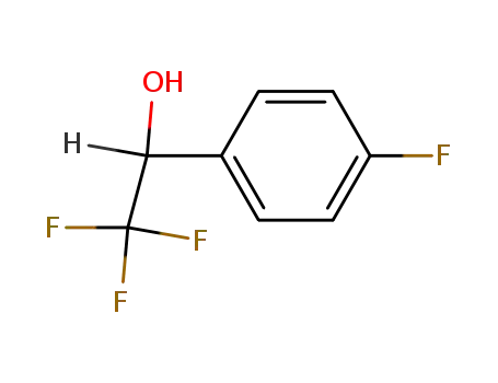 Molecular Structure of 50562-19-1 (Benzenemethanol, 4-fluoro-a-(trifluoromethyl)-)