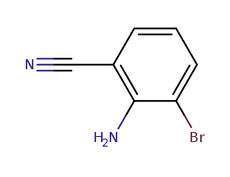 Molecular Structure of 114344-60-4 (2-Amino-3-bromobenzonitrile)