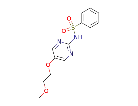 Molecular Structure of 339-44-6 (N-[5-(2-methoxyethoxy)pyrimidin-2-yl]benzenesulfonamide)