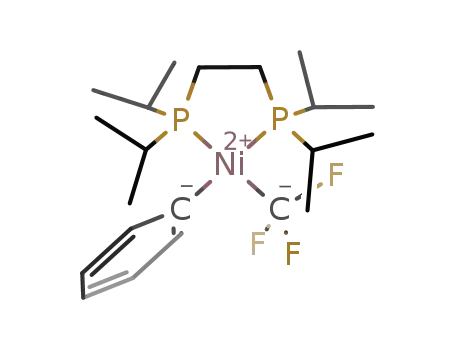 Molecular Structure of 1043927-41-8 ((1,2-bis(diisopropylphosphino)ethane)Ni(Ph)(trifluoromethyl))