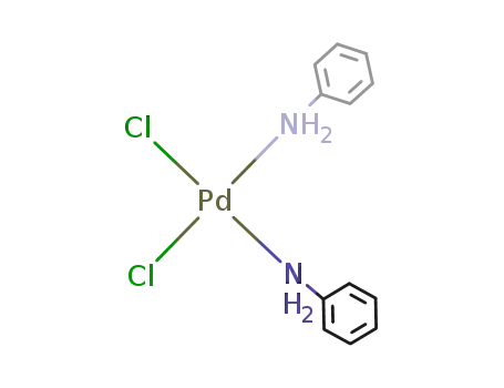 Molecular Structure of 58117-48-9 (bis(aniline)dichloridopalladium(II))