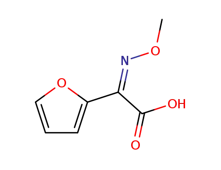 Molecular Structure of 39684-61-2 ((Z)-alpha-(methoxyimino)furan-2-acetic acid)