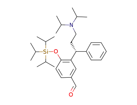 (R)-N,N-diisopropyl-3-phenyl-3-(5-formyl-2-triisopropylsilyloxyphenyl)propyl-1-amine