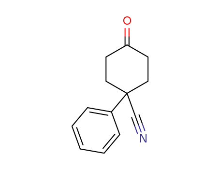 Molecular Structure of 25115-74-6 (4-CYANO-4-PHENYLCYCLOHEXANONE)