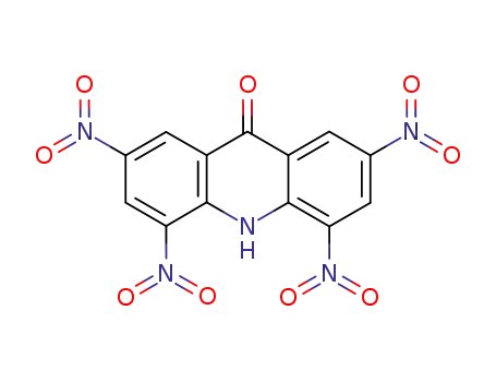 Molecular Structure of 33963-94-9 (2,4,5,7-tetranitroacridin-9(10H)-one)