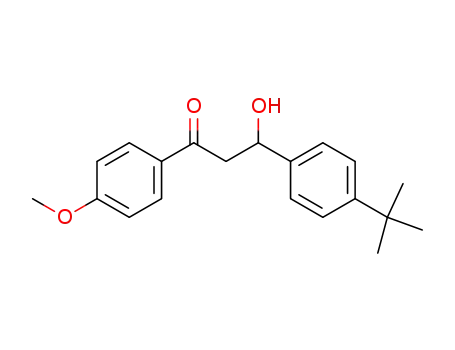 Molecular Structure of 955359-34-9 (3-(4-tert-butylphenyl)-3-hydroxy-1-(4-methoxyphenyl)-propan-1-one)