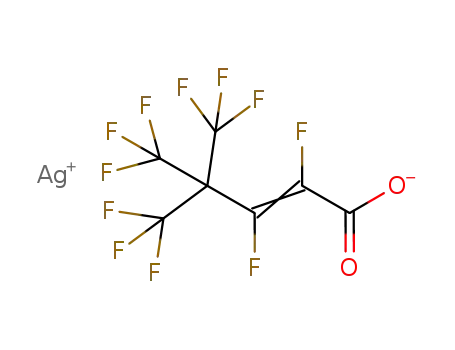 Molecular Structure of 125042-84-4 (Perfluoro-4,4-dimethylpent-2-enoic acid Ag salt)
