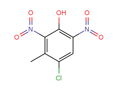 Molecular Structure of 15968-57-7 (4-chloro-3-methyl-2,6-dinitrophenol)